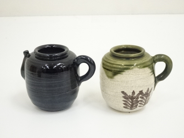 道具 ] - 道具 不老園造 色変四滴茶入れ（共箱）□z | ネットショップ